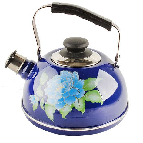 Kettle 2,5l ??04/25/05/13 movable handle. blue "Blue Orchid" (decor-stainless steel)